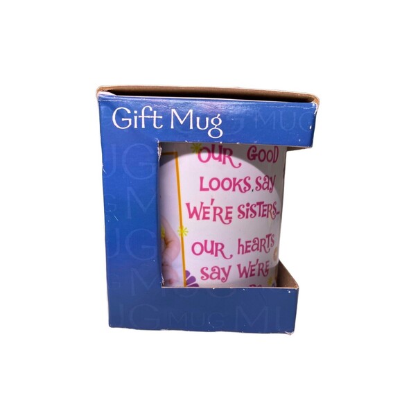 Leanin Tree Coffee Mug Cup Sisters Friends Quote NEW w/Box Ceramic Gift MGW57210 - Picture 11 of 13